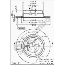 08.7878.10 BREMBO Тормозной диск