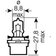 64124 MF OSRAM Лампа накаливания, освещение щитка приборов; лампа