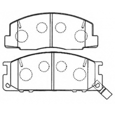 AKD-1218 ASVA Комплект тормозных колодок, дисковый тормоз