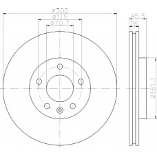 MDC2133 MINTEX Тормозной диск