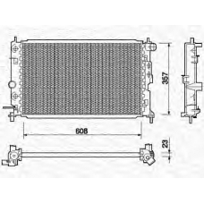 350213755000 MAGNETI MARELLI Радиатор, охлаждение двигателя