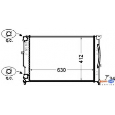 8MK 376 766-351 HELLA Радиатор, охлаждение двигателя