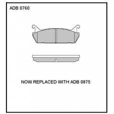 ADB0760 Allied Nippon Тормозные колодки