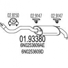 01.93380 MTS Глушитель выхлопных газов конечный