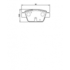 0 986 494 030 BOSCH Комплект тормозных колодок, дисковый тормоз