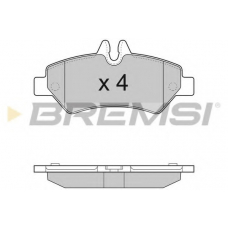 BP3293 BREMSI Комплект тормозных колодок, дисковый тормоз