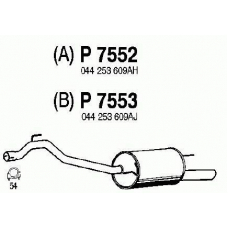 P7552 FENNO Глушитель выхлопных газов конечный