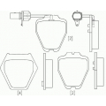 P 85 067 BREMBO Комплект тормозных колодок, дисковый тормоз