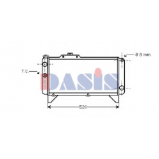 200120N AKS DASIS Радиатор, охлаждение двигателя