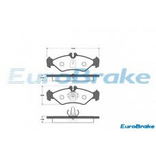 5501223328 EUROBRAKE Комплект тормозных колодок, дисковый тормоз