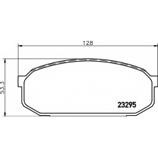 8DB 355 016-931 HELLA Комплект тормозных колодок, дисковый тормоз