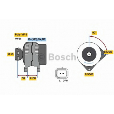 0 986 080 140 BOSCH Генератор