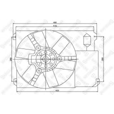 29-99427-SX STELLOX Вентилятор, охлаждение двигателя