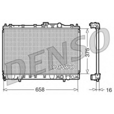 DRM45002 DENSO Радиатор, охлаждение двигателя