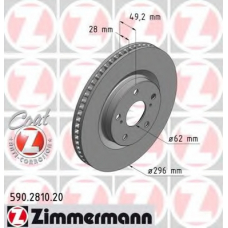 590.2810.20 ZIMMERMANN Тормозной диск