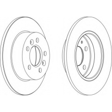 DDF1056-1 FERODO Тормозной диск