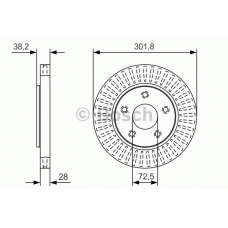 0 986 479 B17 BOSCH Тормозной диск