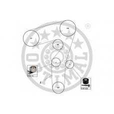 SK-1693 OPTIMAL Комплект ремня ГРМ