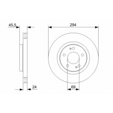 0 986 479 372 BOSCH Тормозной диск