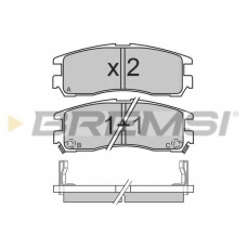 BP2428 BREMSI Комплект тормозных колодок, дисковый тормоз