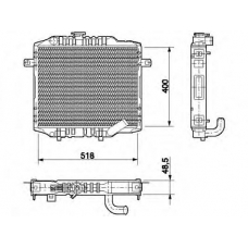 350213554000 MAGNETI MARELLI Охладитель, охлаждение двигателя