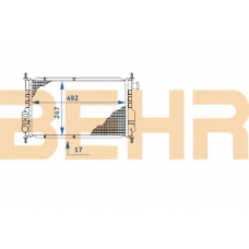 2110423 BEHR Radiator