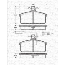 363702161178 MAGNETI MARELLI Комплект тормозных колодок, дисковый тормоз