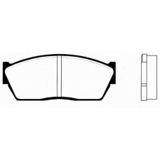 J PA-413AF JAPANPARTS Комплект тормозных колодок, дисковый тормоз