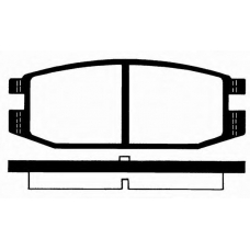 J PP-593AF JAPANPARTS Комплект тормозных колодок, дисковый тормоз