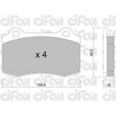 822-251-2 CIFAM Комплект тормозных колодок, дисковый тормоз