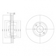 BG3622 DELPHI Тормозной диск