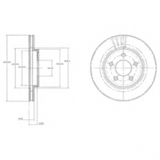 BG3594 DELPHI Тормозной диск