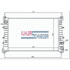 1700871 KUHLER SCHNEIDER Радиатор, охлаждение двигател