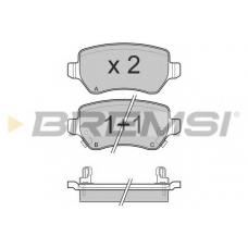 BP3027 BREMSI Комплект тормозных колодок, дисковый тормоз