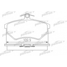 PBP774 PATRON Комплект тормозных колодок, дисковый тормоз