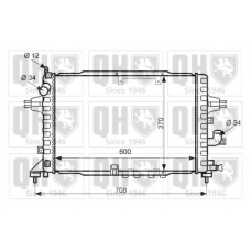 QER2463 QUINTON HAZELL Радиатор, охлаждение двигателя