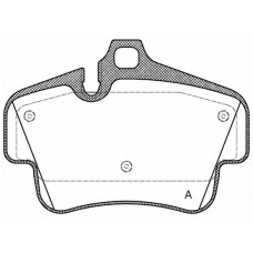 BPA0773.30 OPEN PARTS Комплект тормозных колодок, дисковый тормоз