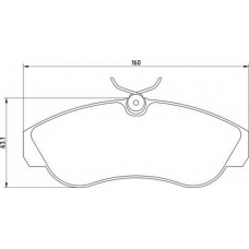 363700205079 MAGNETI MARELLI Комплект тормозных колодок, дисковый тормоз