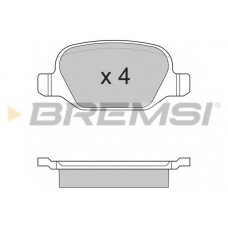 BP2890 BREMSI Комплект тормозных колодок, дисковый тормоз