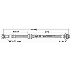 FBH7523 FIRST LINE Тормозной шланг