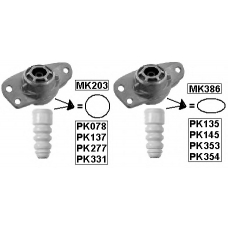 PK135 MONROE Пылезащитный комплект, амортизатор