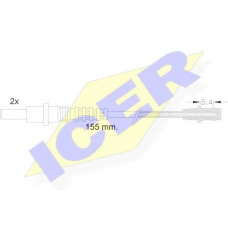 610157 E C ICER Сигнализатор, износ тормозных колодок