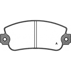 BPA0372.30 OPEN PARTS Комплект тормозных колодок, дисковый тормоз