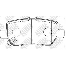 PN8512 NiBK Комплект тормозных колодок, дисковый тормоз