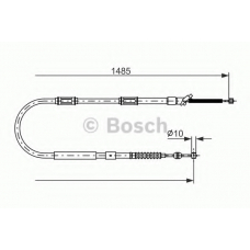 1 987 477 998 BOSCH Трос, стояночная тормозная система