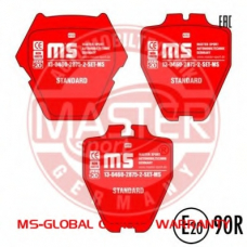 13046028752N-SET-MS MASTER-SPORT Комплект тормозных колодок, дисковый тормоз