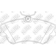 PN0176 NiBK Комплект тормозных колодок, дисковый тормоз