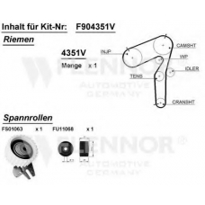 F904313V FLENNOR Комплект ремня грм