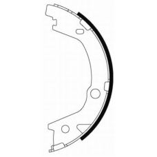 8DA 355 050-141 HELLA Комплект тормозных колодок, стояночная тормозная с