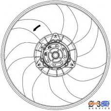 8EW 351 034-291 HELLA Вентилятор, охлаждение двигателя